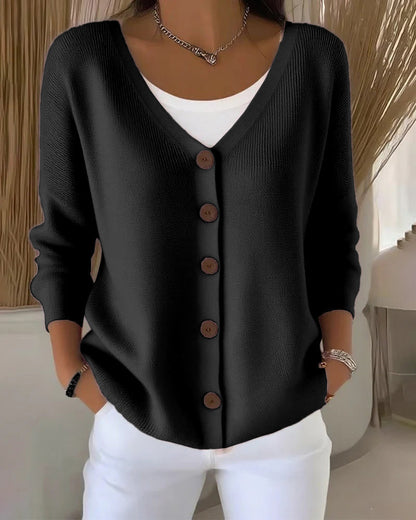 Robe élégante femme unie à boutons