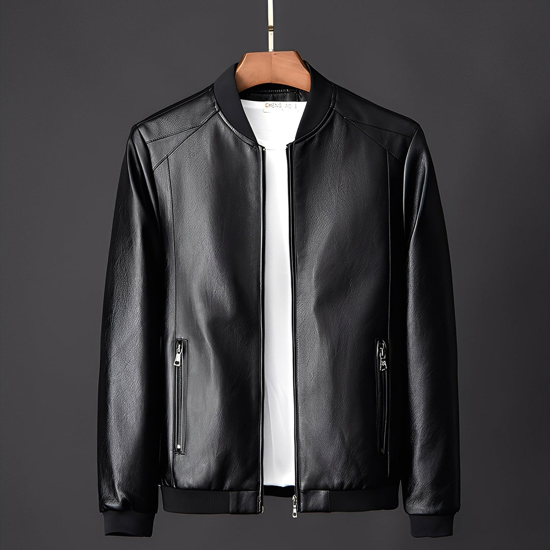 Blouson en cuir sur mesure pour homme style motard