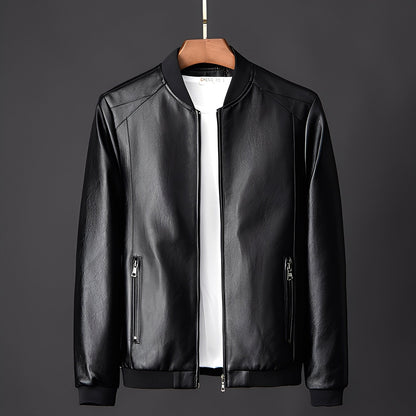 Blouson en cuir sur mesure pour homme style motard