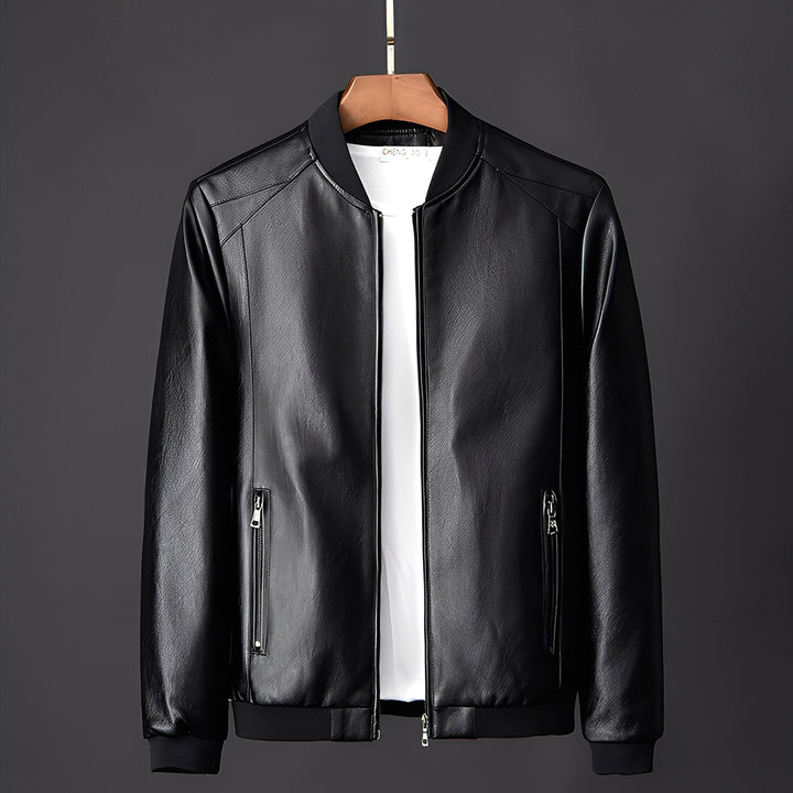 Blouson en cuir sur mesure pour homme style motard