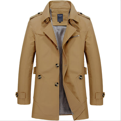 Trench-coat coupe-vent élégant pour homme