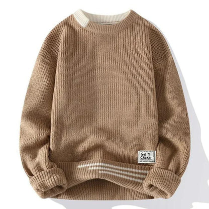 Weicher Strickpullover Herren Casual - IdealeKleiden