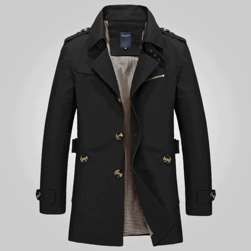 Manteau classique pour femme, élégant trench-coat