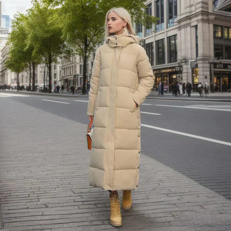 Damen Wintermantel Lang Warm - IdealeKleiden