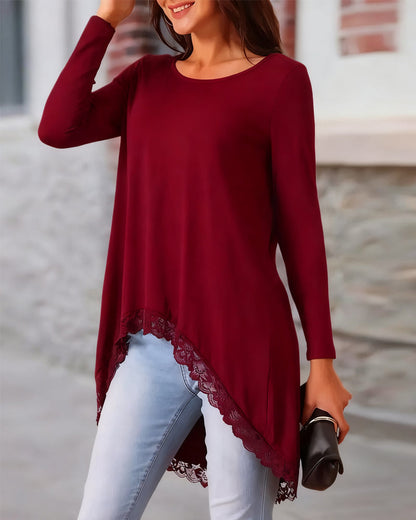 Haut chic manches longues maille tendance