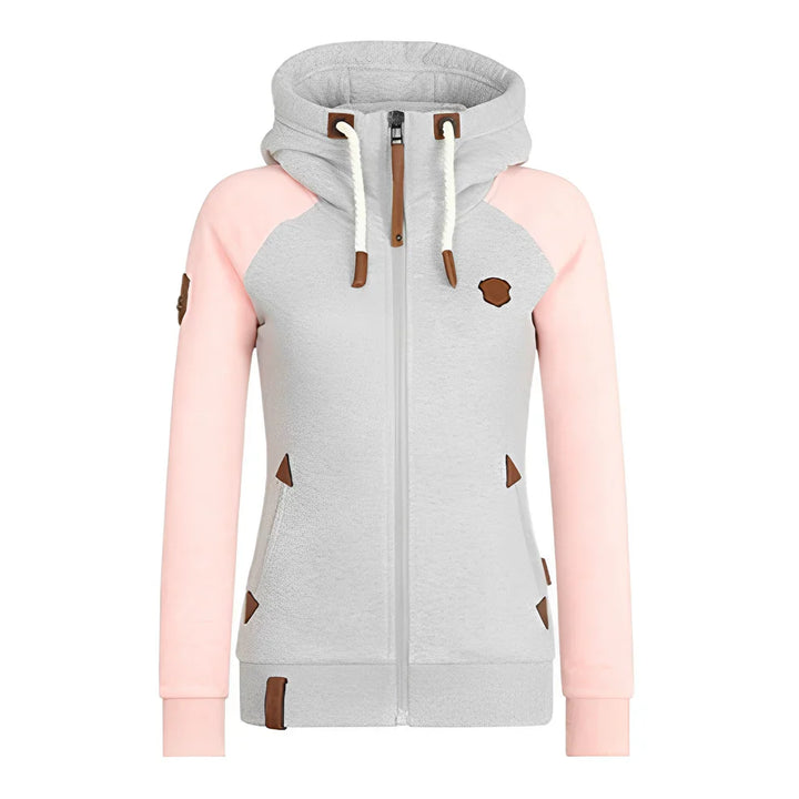 Sweat à capuche femme confortable à cordon de serrage
