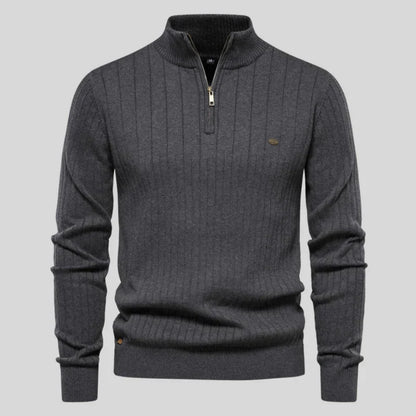 Pull Homme Classique Demi-Zip