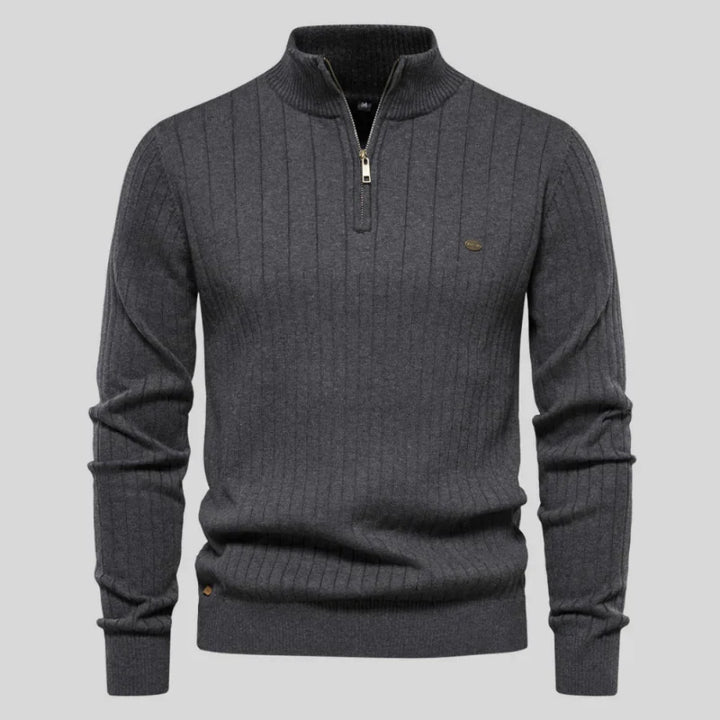 Pull Homme Classique Demi-Zip