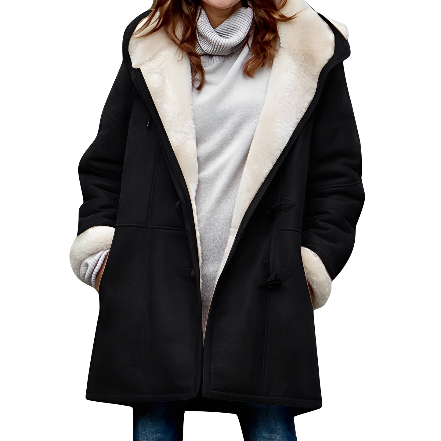 Manteau à capuche décontracté d'hiver pour femmes