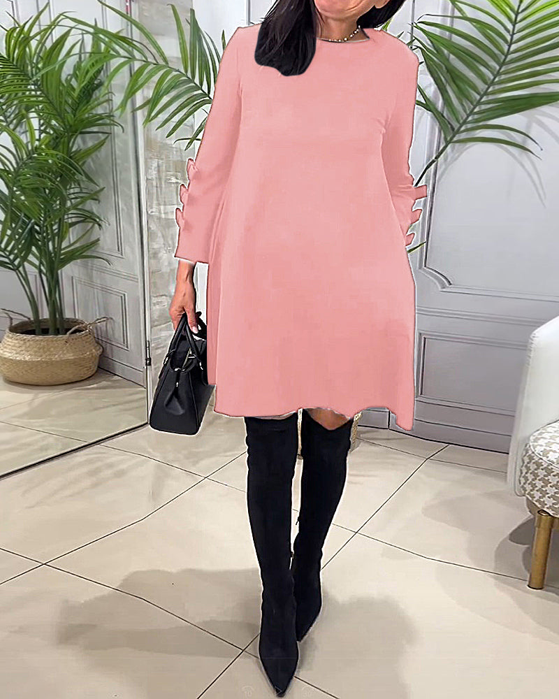 Robe longue élégante MANCHES LONGUES