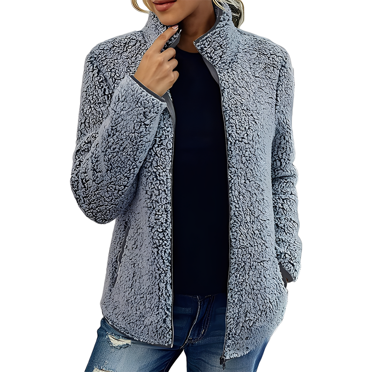 Veste polaire moderne pour femme, chaude et élégante