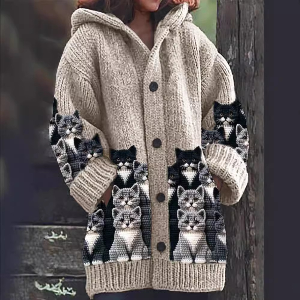Cardigan Doux pour Chat Confortable Tricoté