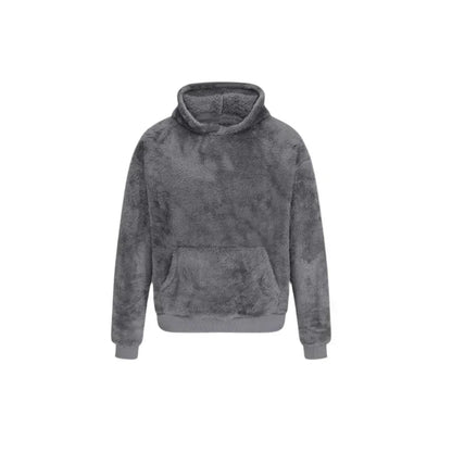Sweat à capuche douillet pour homme, doublure polaire