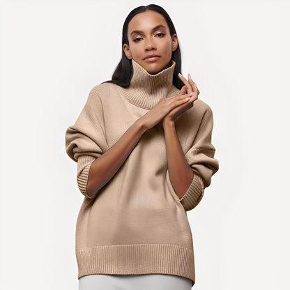Pull pour femme Col montant décontracté
