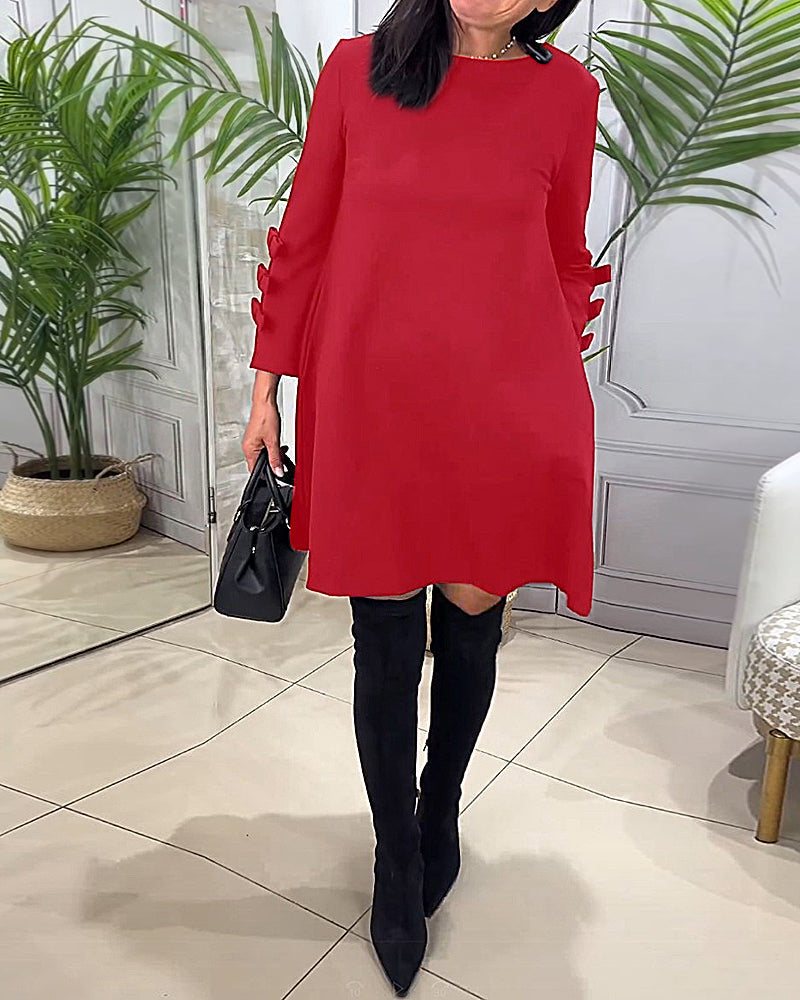 Robe longue élégante MANCHES LONGUES