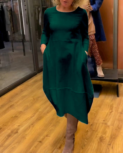 Robe élégante unie pour femme