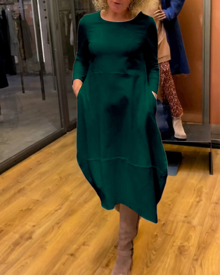 Robe élégante unie pour femme