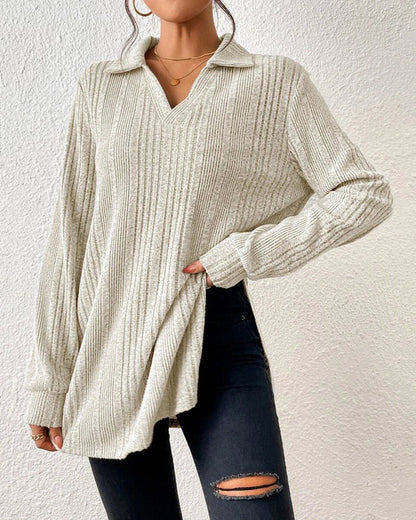 Elegantes Damenoberteil mit Revers - IdealeKleiden