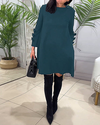 Robe longue élégante MANCHES LONGUES