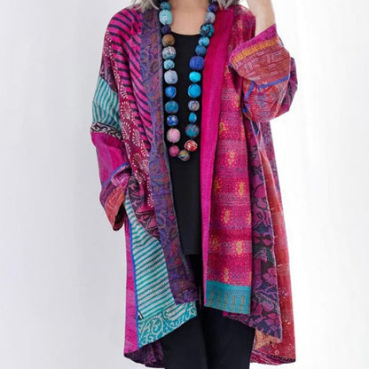 Kimono veste style bohème léger design patchwork