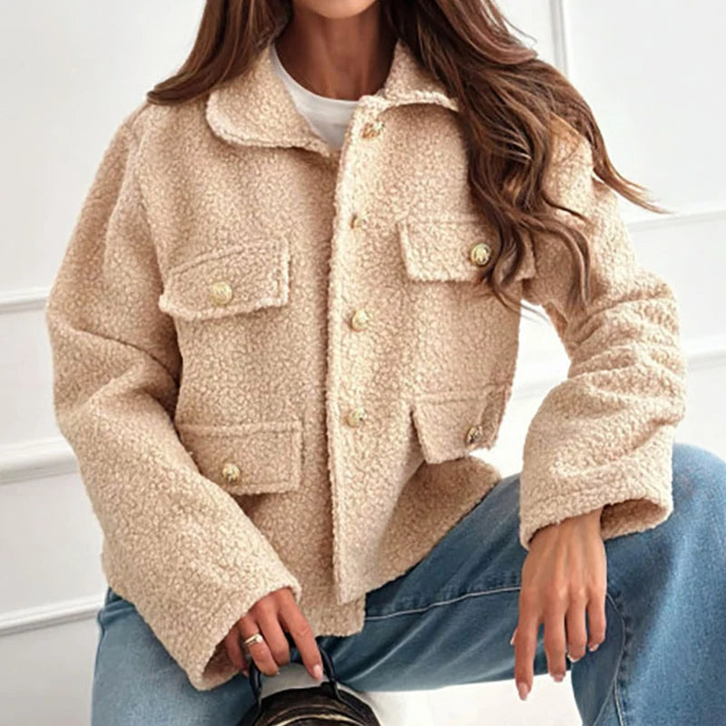 Manteau en laine stylé Kelsey pour femme