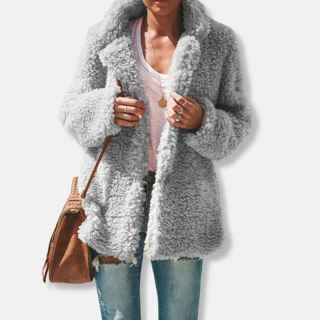 Manteau polaire doux Oversize Teddy
