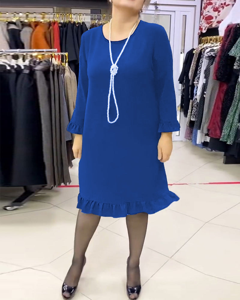 Robe d'été patchwork à volants