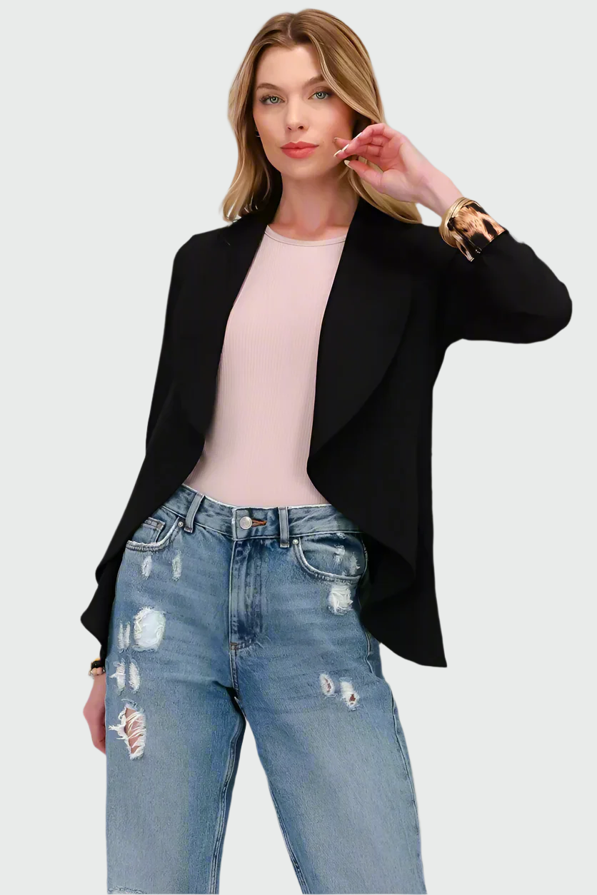 Blazer élégant à motif panthère