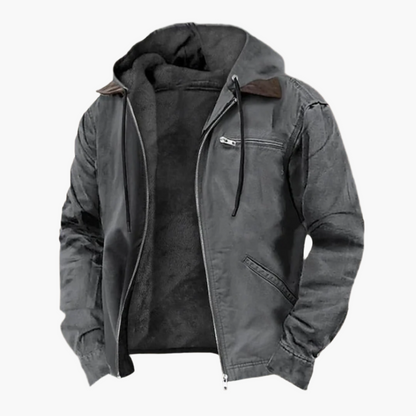 Veste décontractée élégante avec capuche et fermeture éclair