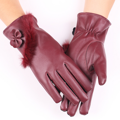 Gants en cuir élégants pour femme