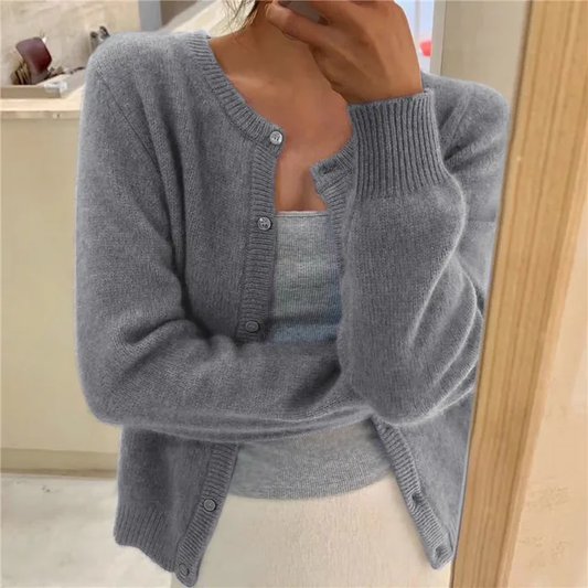 Weiche Damenstrickjacke Bequem - IdealeKleiden