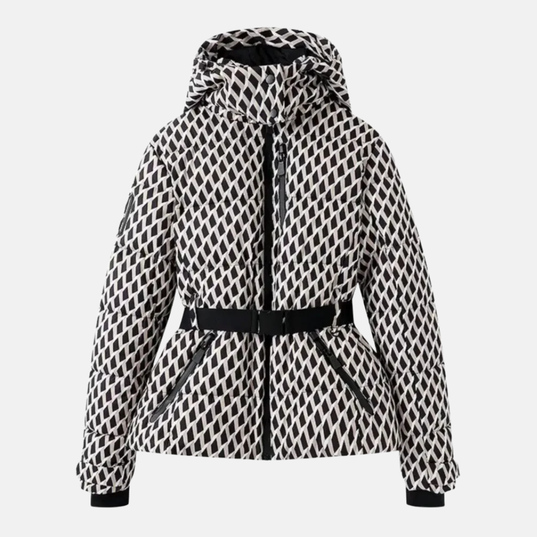 Doudoune matelassée d'hiver Ceinture réglable Capuche