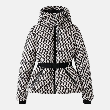 Doudoune matelassée d'hiver Ceinture réglable Capuche