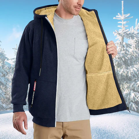 Warme Hoodie Fleece Innenfutter Damen Herren - IdealeKleiden