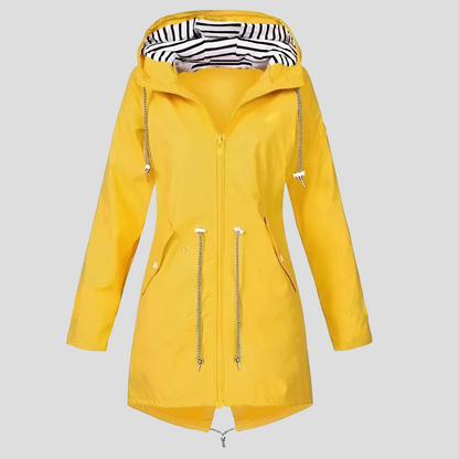 Veste femme imperméable à capuche, veste de pluie