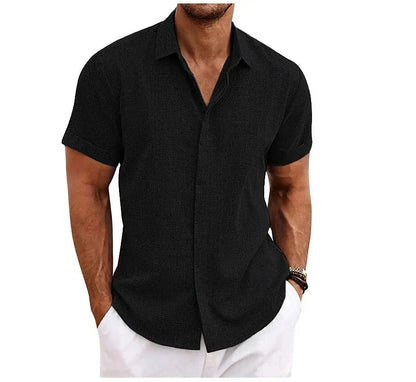 Chemise homme Coton Lin Moderne Coupe ajustée