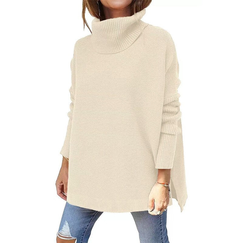 Pull pour femme Col roulé Confortable Automne