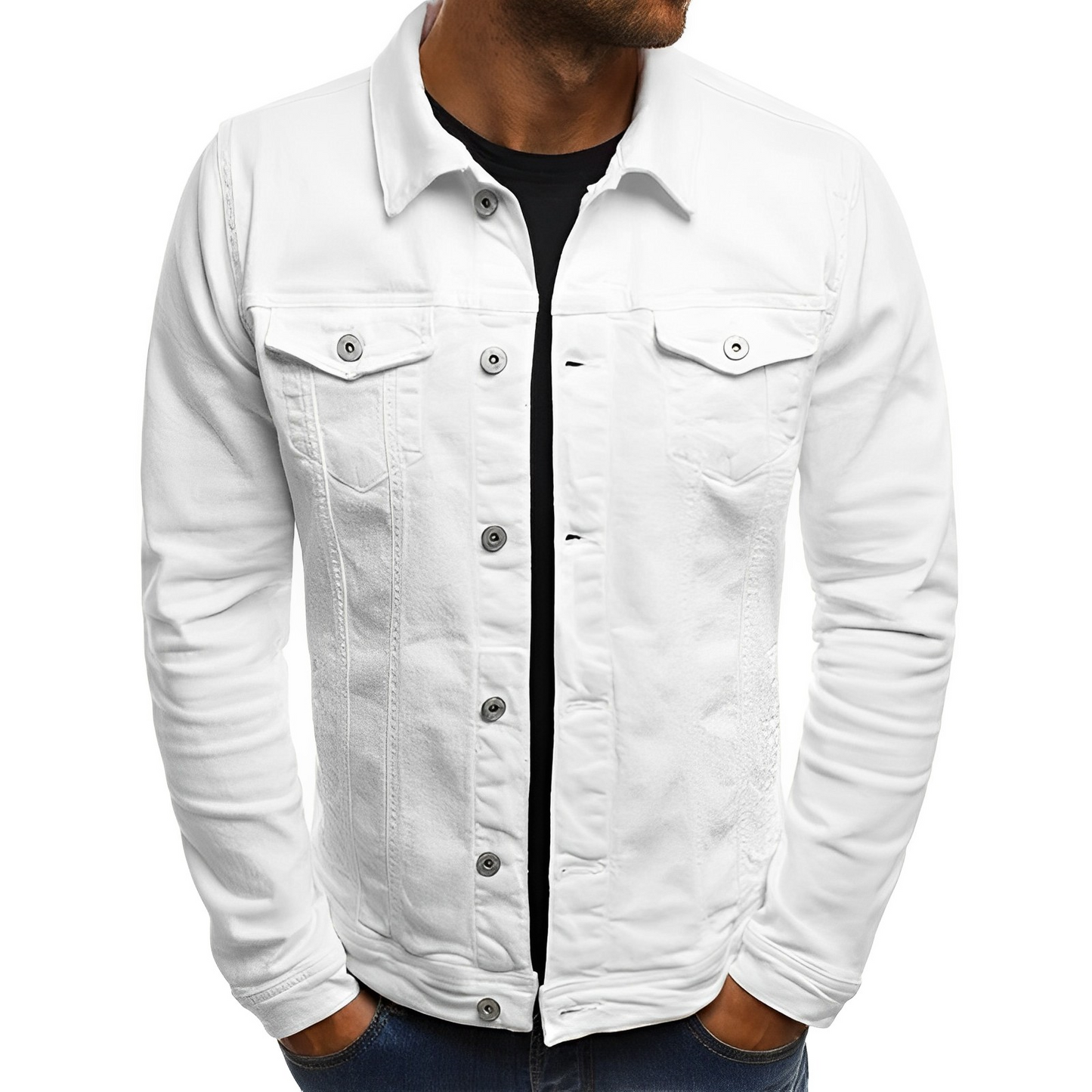 Veste d'été homme jean bleu cool