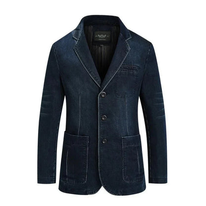 Blazer en jean pour homme Coton moderne