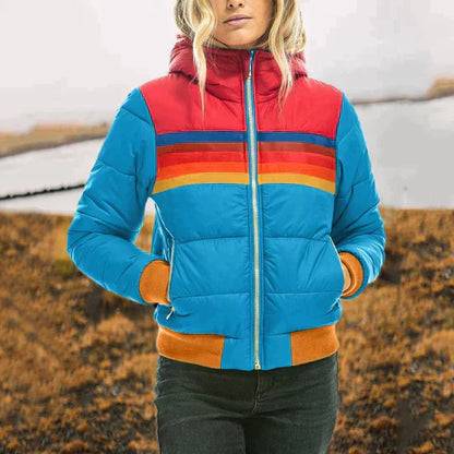 Gilet tricoté rayé à la mode