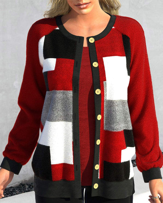 Veste stylée motif carreaux femme
