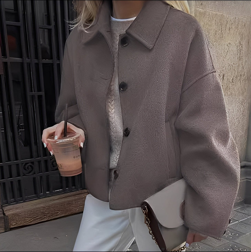Veste Femme Chic Décontractée à Revers