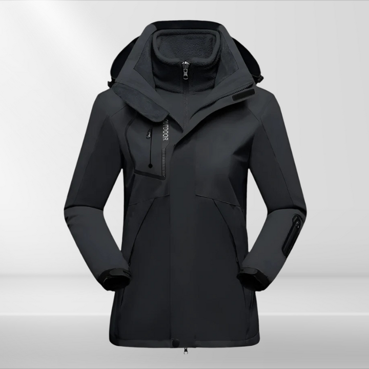 Praktische 3-in-1 Damenjacke Allwetter - IdealeKleiden