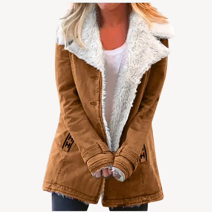 Doudoune femme doublée polaire chaude