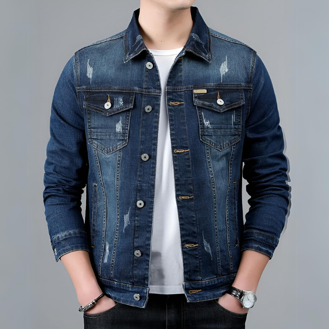 Veste en jean élégante pour hommes Design classique