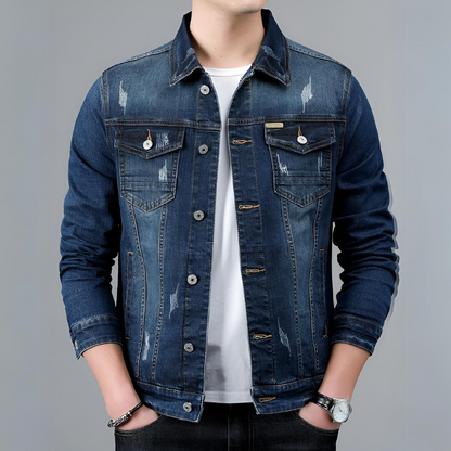 Veste en jean élégante pour hommes Design classique