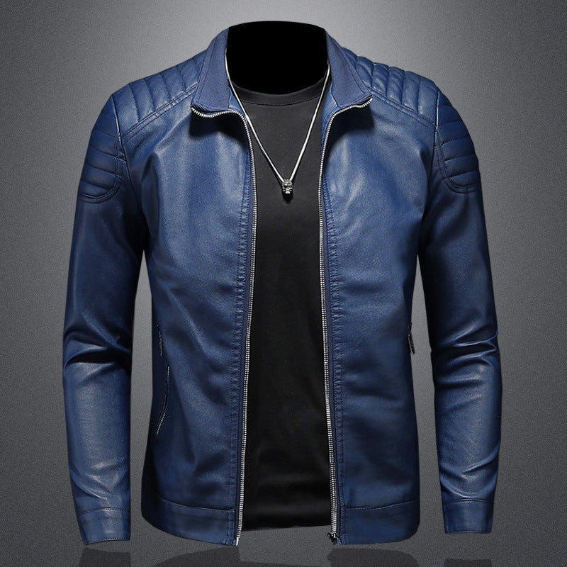 Blouson en cuir slim fit homme tendance