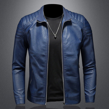 Blouson en cuir slim fit homme tendance