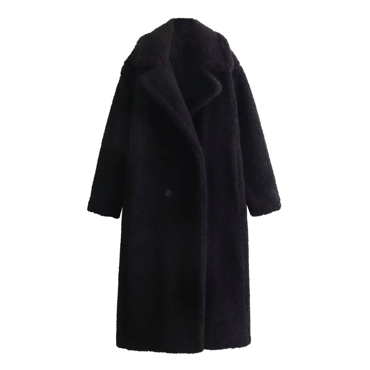Manteau d'hiver femme oversize col montant fermeture éclair