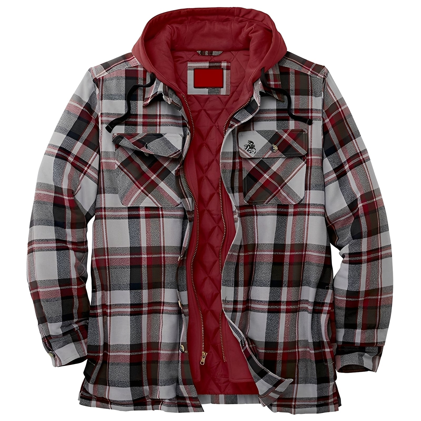 Herren Flanelljacke Karo Muster Casual Style - IdealeKleiden